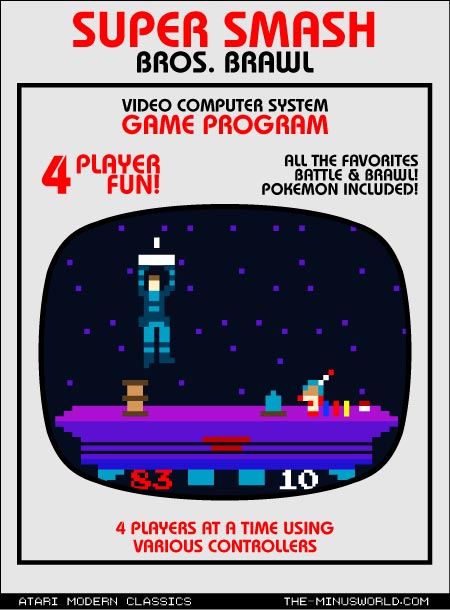 Juegos actuales con portadas al estilo Atari 2600 Ssbb